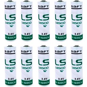 (10 Pack) 3.6v LS14500 2600 mah Lithium AA Battery for LS 14500 Battery Applied for Special Testing Electronic Equipment