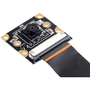 Waveshare IMX219 Camera Module, Compatible with Raspberry Pi 5, 8MP, MIPI-CSI Interface, 120° FOV, Comes with Pi5 CSI Flexible Cable 200mm, 3280×2464 Resolution