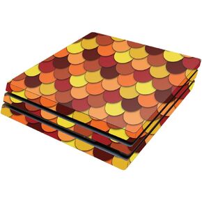 MightySkins Skin Compatible with Sony PlayStation 4 Pro PS4 wrap Cover Sticker Skins Red Scales