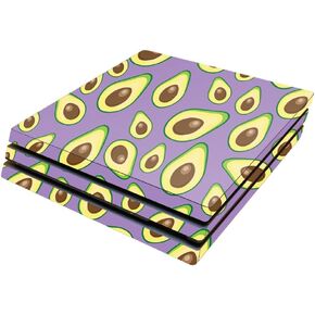 MightySkins Skin Compatible with Sony Playstation 4 Pro PS4 wrap Cover Sticker Skins Purple Avocados