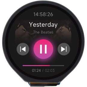 1.28inch Round LCD with Touch Panel for Raspberry Pi 4B+ 4B 3B+ 3B 2B+ Zero W WH 2 W Pico 240×240 IPS Display Module SPI and I2C Embedded GC9A01 Driver