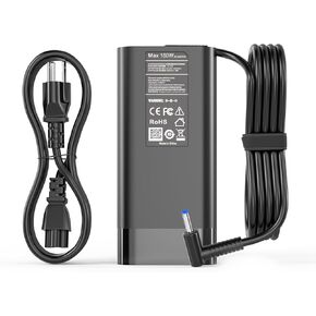 Charger for HP Zbook,150W Laptop Charger for Zbook 15 16 17 15u 15v G3 G4 G5 G6 G7 G8 G9 ZBook Studio G3 G4 G5 G6 G7 G8 OMEN Pavilion Victus15 17 Power Adapter