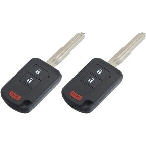 ACROPIX 315 MHz 3 Buttons Keyless Entry Remote Key Fob Fit for Mitsubishi Outlander 2016-2019 OUCJ166N - Pack of 2 Black