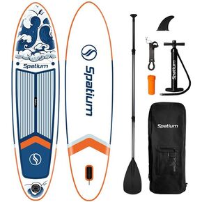 Inflatable Stand Up Paddle Board for Adults with Premium Sup Accessories Including Backpack,Fins, Leash, Paddle, Pump for Adults 11'6''×31.5''×6'' Blue