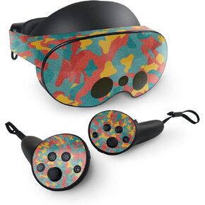 MightySkins Glossy Glitter Skin Compatible with Meta Quest Pro - Wild Camouflage | Protective, Durable High-Gloss Glitter Finish | Easy to Apply, Remove, and Change Styles | Made in The USA