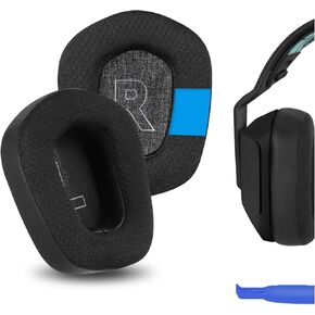 Geekria Sport Cooling-Gel Replacement Ear Pads for Logitech G733 Headphones Ear Cushions, Headset Earpads, Ear Cups Cover Repair Parts (Black)