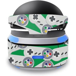 MightySkins Skin Compatible with Sony Playstation VR wrap Cover Sticker Skins Retro Controllers 1