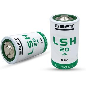 2- Pack LSH20 3.6V LiSOCl2 Lithium Battery R20/D 3.6V 13.0 Ah LSH 20 ER34615M Battery 13000mAh