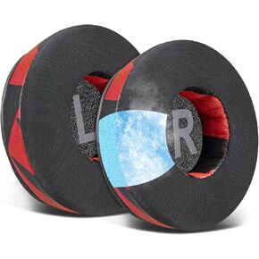 SOULWIT Cooling Gel Earpads Replacement for Skullcandy Cassette On-Ear Wireless Headphones, Ear Pads Cushions with Ice Silk Fabric, High-Density Foam - Black