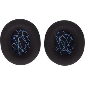 VBESTLIFE Headphone Ear Pad Replacement, High Elasticity Ear Cushion Pads for SteelSeries 3/5/7, for 9, for 1, for pro, for M40X M50X M50XBT (Blue Silk)