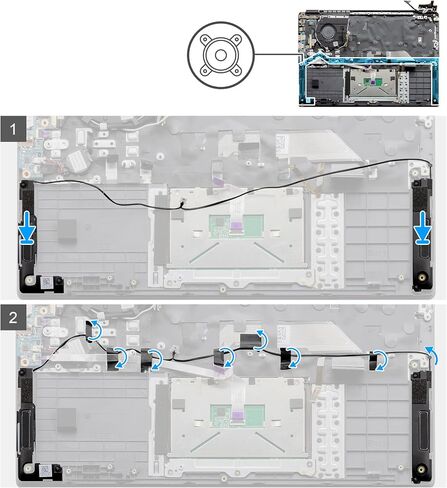 Deal4GO مجموعة السماعات الداخلية اليسرى واليمنى RX4XP 0RX4XP 023.400KL.0001 بديل لـ Dell Latitude 3410 E3410 in Saudi Arabia