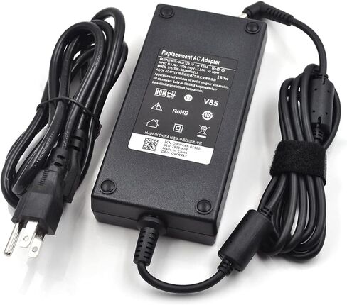 محول شاحن كمبيوتر محمول 180 واط بديل لـ HP OMEN 15 17 917677-003، 917677-001، 917649-850، 776620-001، 740243-001 - معتمد من UL، أسود، DA180PM111 in Kuwait