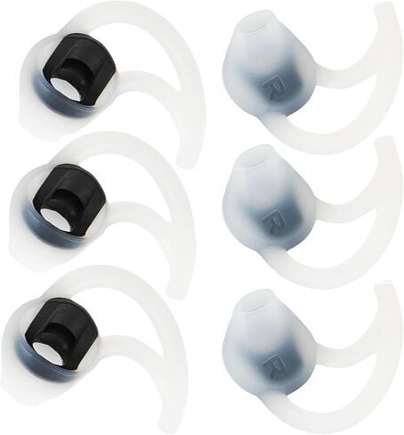 3 أزواج من رؤوس الأذن البديلة من السيليكون متوسطة الحجم متوافقة مع Bose Stayhear+ نصائح لـ Soundsport IE2 IE3 قطع بديلة لبراعم الأذن من السيليكون وأغطية وسائد الأذن وقطع الأذن باللون الأبيض in Saudi Arabia