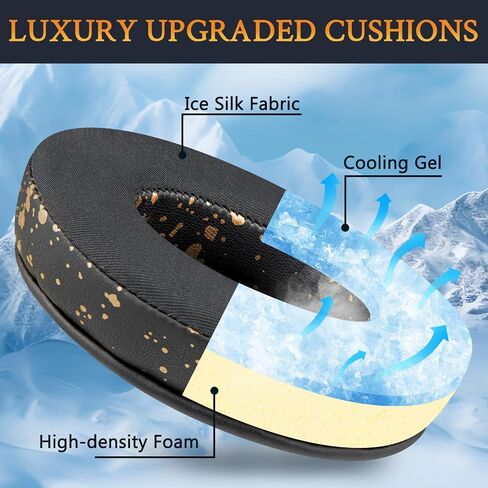 SOULWIT Cooling Earpads for Razer Barracuda(X/X Chorma) - Black in Saudi Arabia