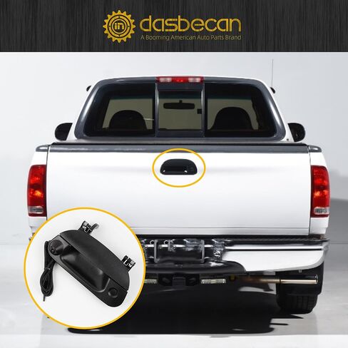 مقبض الباب الخلفي من داسبيكان مع كاميرا الرؤية الخلفية متوافق مع 1997-2003 Ford F150، 1999-2007 Ford F250 F350 F450 F550 2001-2005 Ford Explorer 2001-2003 Ford Lobo استبدال 7L3Z-9943400-AA in Saudi Arabia