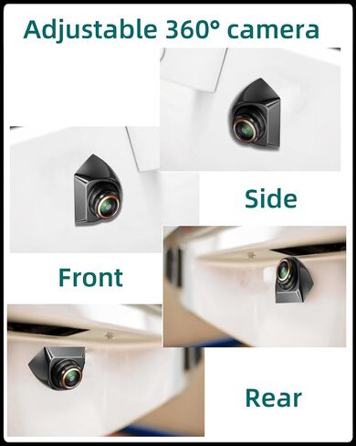 360° Rotation HD Backup Camera Front/Rear View Camera with Great Night Vision IP69K Waterproof Reverse Camera 1080P Vehicle Backup Camera for Truck in Saudi Arabia