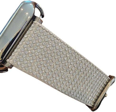 DSAAplus بلينغ باند جلدي لساعة ابل 38 ملم 40 ملم 41 ملم 42 ملم 44 ملم 45 ملم 49 ملم، Ultra2 1 استبدال حزام iWatch in Kuwait