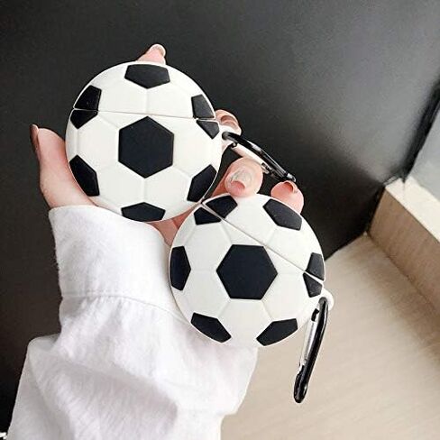 3D Soccer Case for Airpod 3rd Case(Not Airpod 2nd 1st or Pro),3D Cute Kawaii Teens Boys Men Lovely Cool Sports Soccer Football Style with Keychain for Airpod 3rd Gen Case 2021 (Football) in Saudi Arabia
