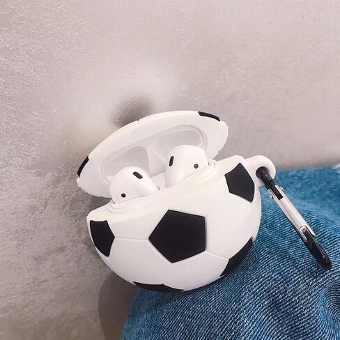 3D Soccer Case for Airpod 3rd Case(Not Airpod 2nd 1st or Pro),3D Cute Kawaii Teens Boys Men Lovely Cool Sports Soccer Football Style with Keychain for Airpod 3rd Gen Case 2021 (Football) in Saudi Arabia
