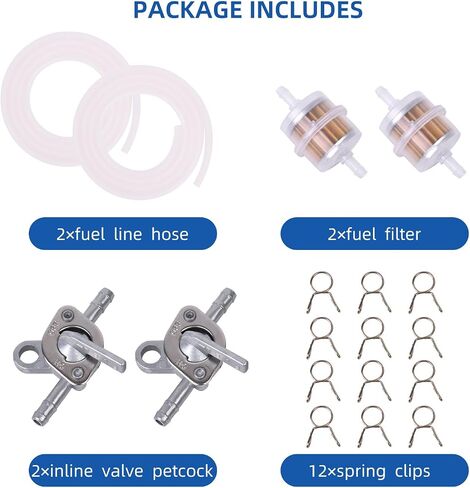 3/16" Fuel Line Kit for GY6 50cc 90cc 110cc 125cc 150cc 139QMB 157QMJ SSR110 SSR125 CRF50 XR50 for Trailmaster 150 XRS Go Kart for Apollo for Tao Tao Moped Pit Dirt Bike ATV Scooter Motorcycle Quad in Saudi Arabia