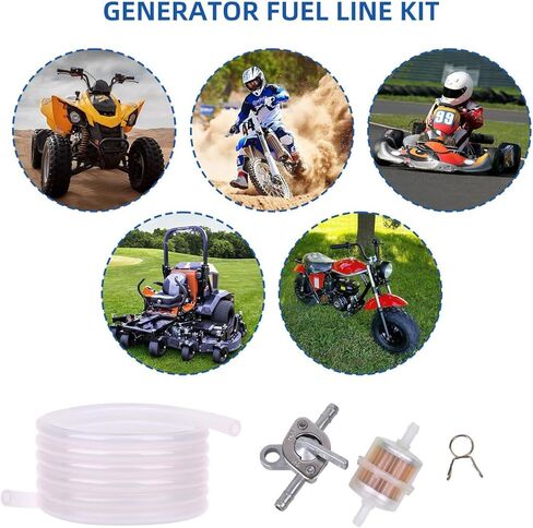 3/16" Fuel Line Kit for GY6 50cc 90cc 110cc 125cc 150cc 139QMB 157QMJ SSR110 SSR125 CRF50 XR50 for Trailmaster 150 XRS Go Kart for Apollo for Tao Tao Moped Pit Dirt Bike ATV Scooter Motorcycle Quad in Saudi Arabia