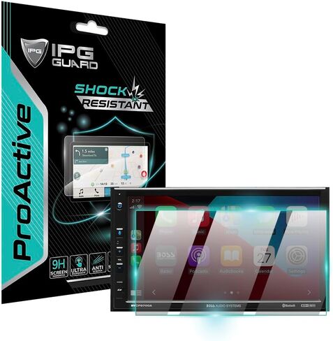 IPG ProActive Made for BOSS Audio Systems Elite BE7ACP Car Multimedia 7 Inch 9H Hardness Screen Protector Nano Ceramic Film Ultra Responsive High Clarity Anti Scratch for BE7ACP in Saudi Arabia