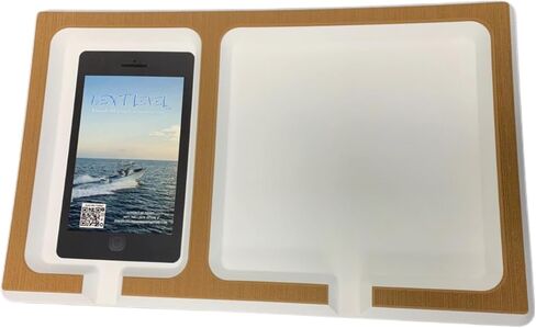 SeaDek Foam | Next Level | Cell Phone & Accessories Boat Dash Holder | 3M Adhesive Backing | Separate Compartments for Cell Phones & Fishing/Boating Tools | Durable Accessory Holder | Mocha over Black in Saudi Arabia
