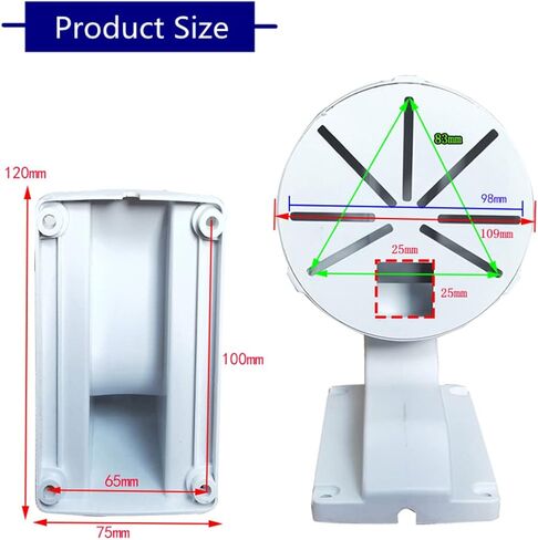 ABS داخلي خارجي جدار تصاعد L-نوع قوس لكاميرات المراقبة CCTV الأمن قبة IP كاميرا تركيب ، كاميرات داهوا هيكفيجن قبة in Kuwait