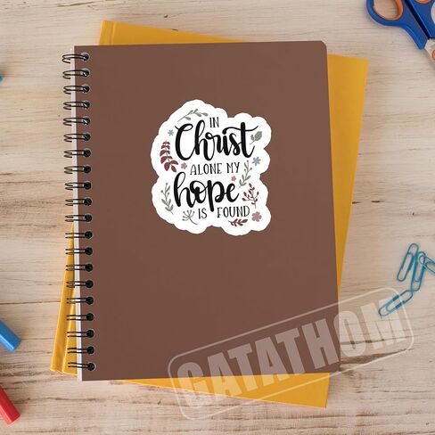 (3 قطع) في ملصق Christ Alone My Hope is Found، ملصقات مسيحية، كتب ديكور ملصقات إيمانية، أجهزة الكمبيوتر المحمولة، الأكواب، زجاجات المياه، ملصق فينيل مقاوم للماء للمسيحي مقاس 3 بوصة × 2.6 بوصة in Kuwait