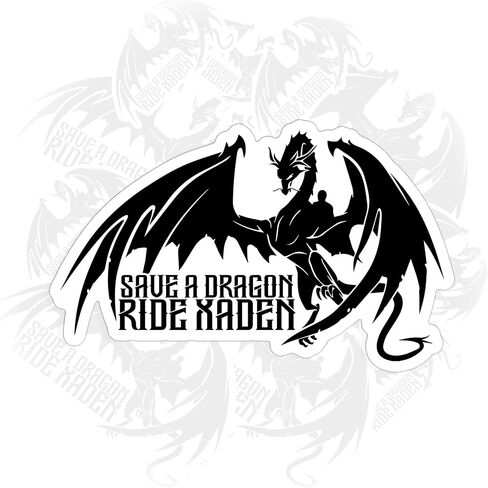 مجموعة 3 قطع من ملصقات الجناح الرابع Save a Dragon Ride Xaden ملصق Fantasy Books Bookish Kindle Dragon مستوحاة من الملصقات مقاس 2 بوصة ملصق فينيل مقاوم للماء لزجاجة المياه والكمبيوتر المحمول والسيارات ملصق هدية مقاس 2 بوصة in Saudi Arabia
