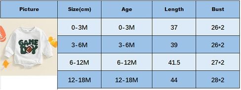 Baby Girl Boy Football Outfit Long Sleeve Game Day Embroidery Crewneck Romper Bodysuit Infant Football Clothes in Kuwait