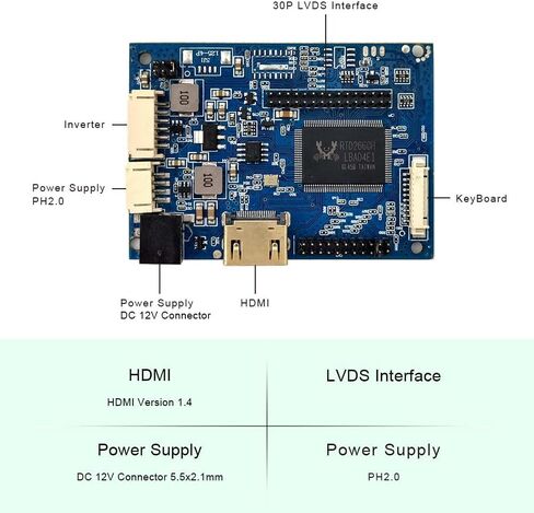 HD-MI Audio LVDs Controller Board for 21.5 inch 1920x1080 LM215WF3-SLA1 30pin WLED LCD Screen in Saudi Arabia