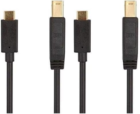 Monoprice USB 3.0 Type-C to Type-B Cable - For Data Transfer, 32AWG, 1.5 Feet, Black - Select Series in Saudi Arabia