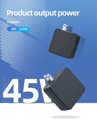 45W AC Charger Fit for Lenovo Ideapad 2 in 1 14 81CW 81FY 81CY 81WW 81N8 81RK 81QF 81VV 81VW 81N7 81NB 81NC 81QG 81N9 81UM 81QL Laptop - (UL Safety Certified) in Saudi Arabia