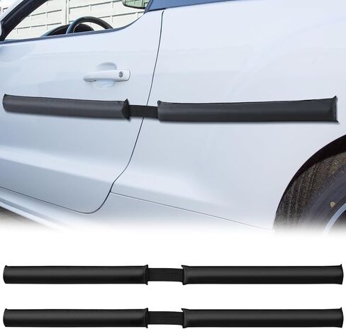 GlikCeil Magnetic Car Door Protector Removable Car Door Dent Protector Door Ding Protector for Vehicles Garage Parking Prevents Dents Scratches Dings, Black, 27.56 Inches in Saudi Arabia