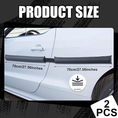 GlikCeil Magnetic Car Door Protector Removable Car Door Dent Protector Door Ding Protector for Vehicles Garage Parking Prevents Dents Scratches Dings, Black, 27.56 Inches in Saudi Arabia