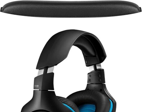 مجموعات أغطية عصابة الرأس متوافقة مع سماعات الرأس Logitech G35، G430، G930، F454، وسادات الأذن الجلدية البديلة (نظام الألوان الأسود والأزرق) in Kuwait