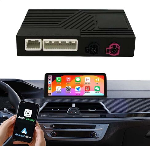 محول Carplay Android التلقائي اللاسلكي لسيارات BMW 1 2 3 4 5 6 7 X1 X3 X4 X5 X6 سلسلة Carplay التحديثية فك التشفير مع وصلة مرآة دعم نظام NBT EVO MGU، كاميرا 360، iDrive الأصلي (BMW-NBT) in Kuwait