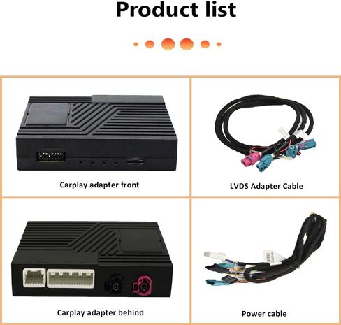 محول Carplay Android التلقائي اللاسلكي لسيارات BMW 1 2 3 4 5 6 7 X1 X3 X4 X5 X6 سلسلة Carplay التحديثية فك التشفير مع وصلة مرآة دعم نظام NBT EVO MGU، كاميرا 360، iDrive الأصلي (BMW-NBT) in Kuwait