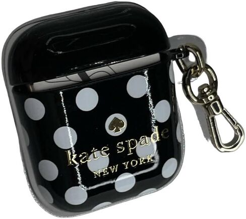 Kate Spade Dot Printed Black and White AirPods Case in Saudi Arabia