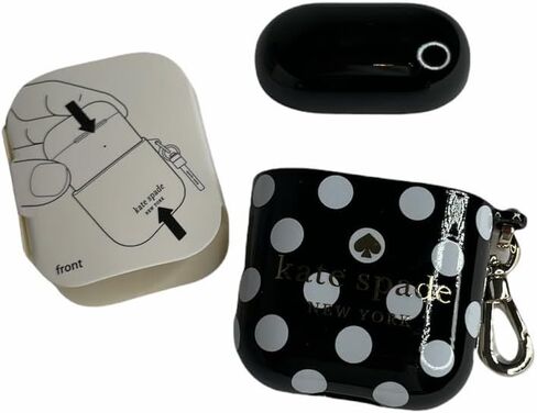 Kate Spade Dot Printed Black and White AirPods Case in Saudi Arabia