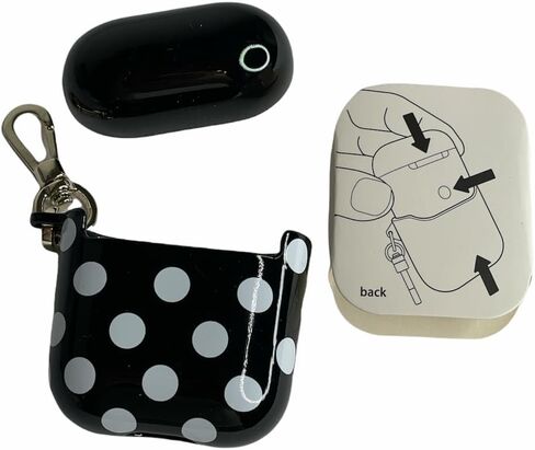 Kate Spade Dot Printed Black and White AirPods Case in Saudi Arabia