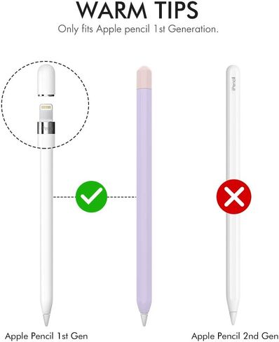 حافظة LJFLYXRI لقلم Apple الجيل الأول بتصميم مزدوج اللون مضاد للدوران، وقبضة مريحة، وحماية معززة، قم بتحويل قلم الرصاص الخاص بك باستخدام حافظة أقلام الرصاص الكلاسيكية ذات قبضة مثالية (أسود وأحمر) in Saudi Arabia