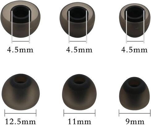 ALXCD Ear Tip for Jay bird X3 Earphone, Large Size 6 Pair Soft Silicone Replacement Earbud Tips, Fit for Jay bird Bluebud X3 Earphone [6 Pair/4.5mm](L) in Saudi Arabia
