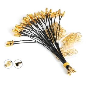 HiLetgo 5pcs IPX IPEX-4 U.FL to SMA Female Pigtail Antenna Wi-Fi Coaxial Low Loss Cable 6 inch (15cm)