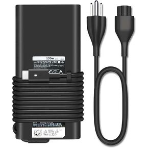 130 واط USB C شاحن الكمبيوتر المحمول لديل XPS 15 9520 9510 9530 9500 17 9730 9720 9710 9700 الدقة 5550 5560 5570 5750 5760 الدقة 5530 2in1 HA130PM170 DA130PM200 نوع C محول التيار المتردد