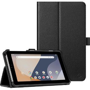 Fintie Case for Onn. 7" Tablet (2024 Model) - Premium Vegan Leather Folio Protective Stand Cover with Pencil Holder Compatible for Onn 7 inch Android Tablet 2024 (Black)