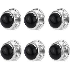 6 Pcs Mini No Sew Pearl Buttons Anti Exposure Fixed Brooches Cover up Buttons Detachable Reusable Multi-purpose for Clothes(White,10mm)