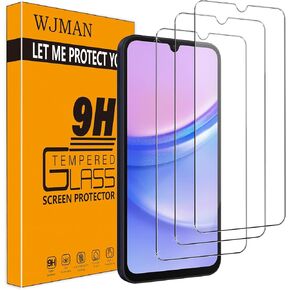 3 Pack for Samsung Galaxy A15 Screen Protector, Tempered Glass, Anti-Scratch, Anti-Fingerprint，9H Hardness Bubble Free HD Clarity