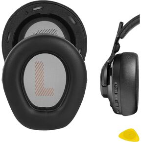 Geekria QuickFit Replacement Ear Pads for JBL Quantum 200, Quantum 300 Headphones Ear Cushions, Headset Earpads, Ear Cups Cover Repair Parts (Black)